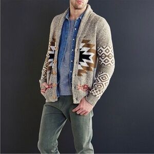 Koto Aztec Bull Skull Cardigan Size XL